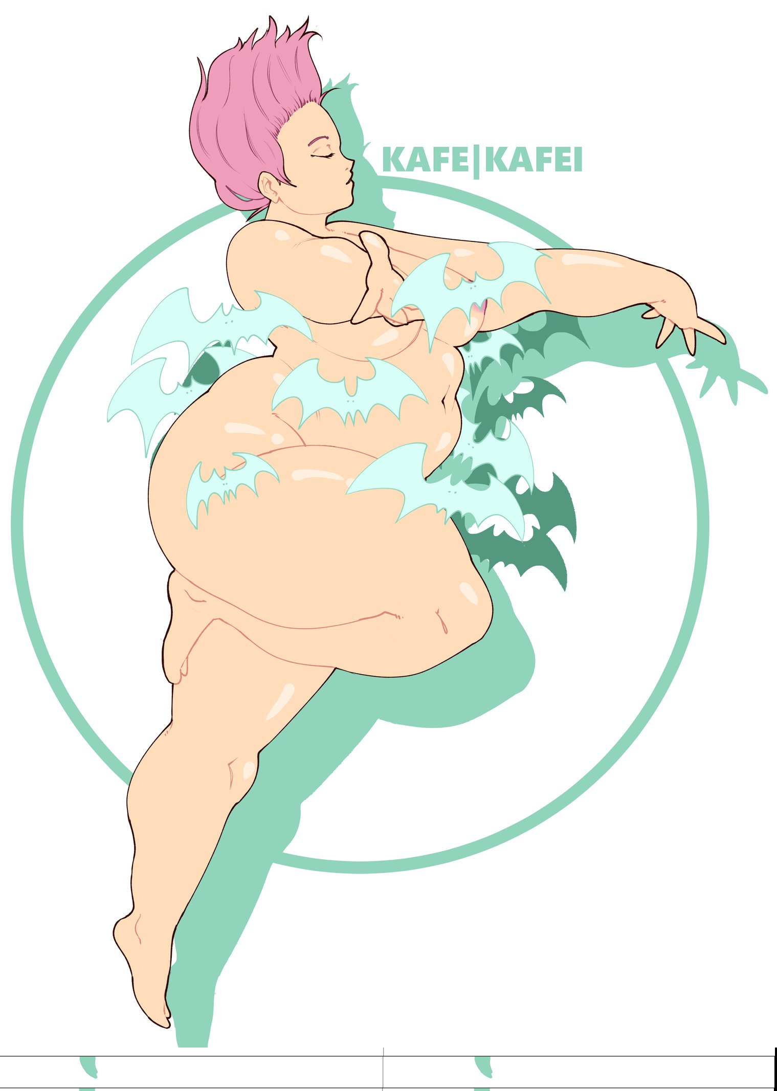 lilith aensland, capcom, darkstalkers, 2019, simple background, 1girls, ass, bbw, belly, big ass, big belly, big breasts, breasts, chubby, chubby female, closed eyes, curvaceous, curvy, female, female focus, huge ass, kafekafei, large ass, nude, nude female, pink hair, plump, short hair, solo, solo female, solo focus, succubus, thick thighs, thighs, tummy, voluptuous, 