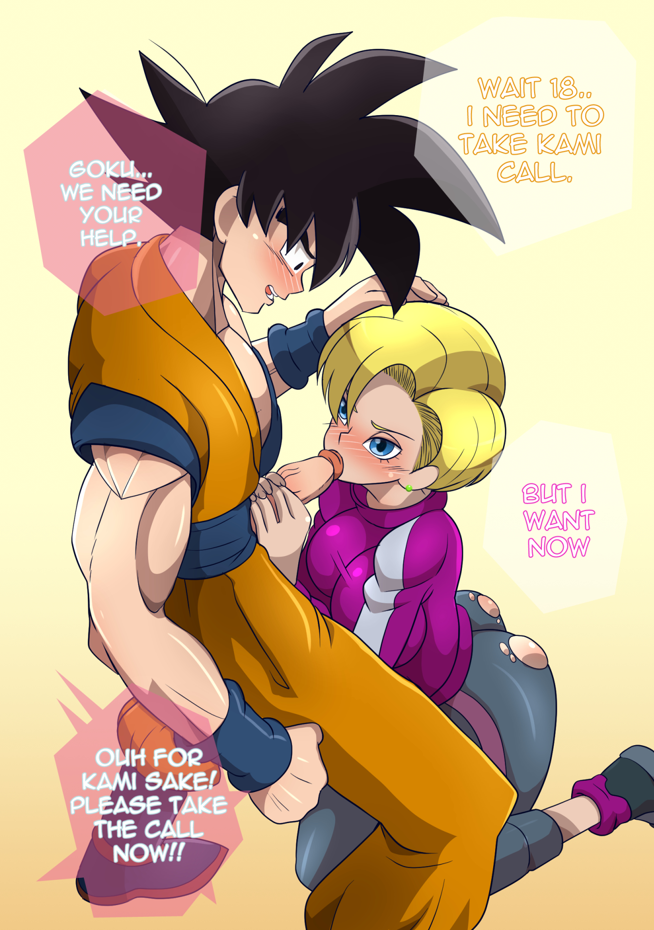 Goku x android 18 rule 34