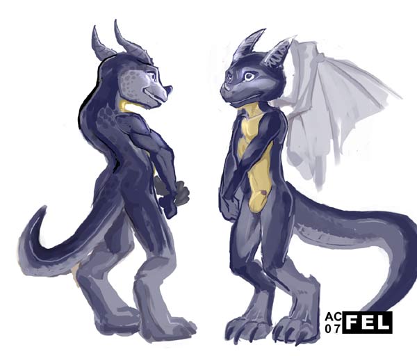fel, horns, male, nude, penis, scalie, sheath, wings, 