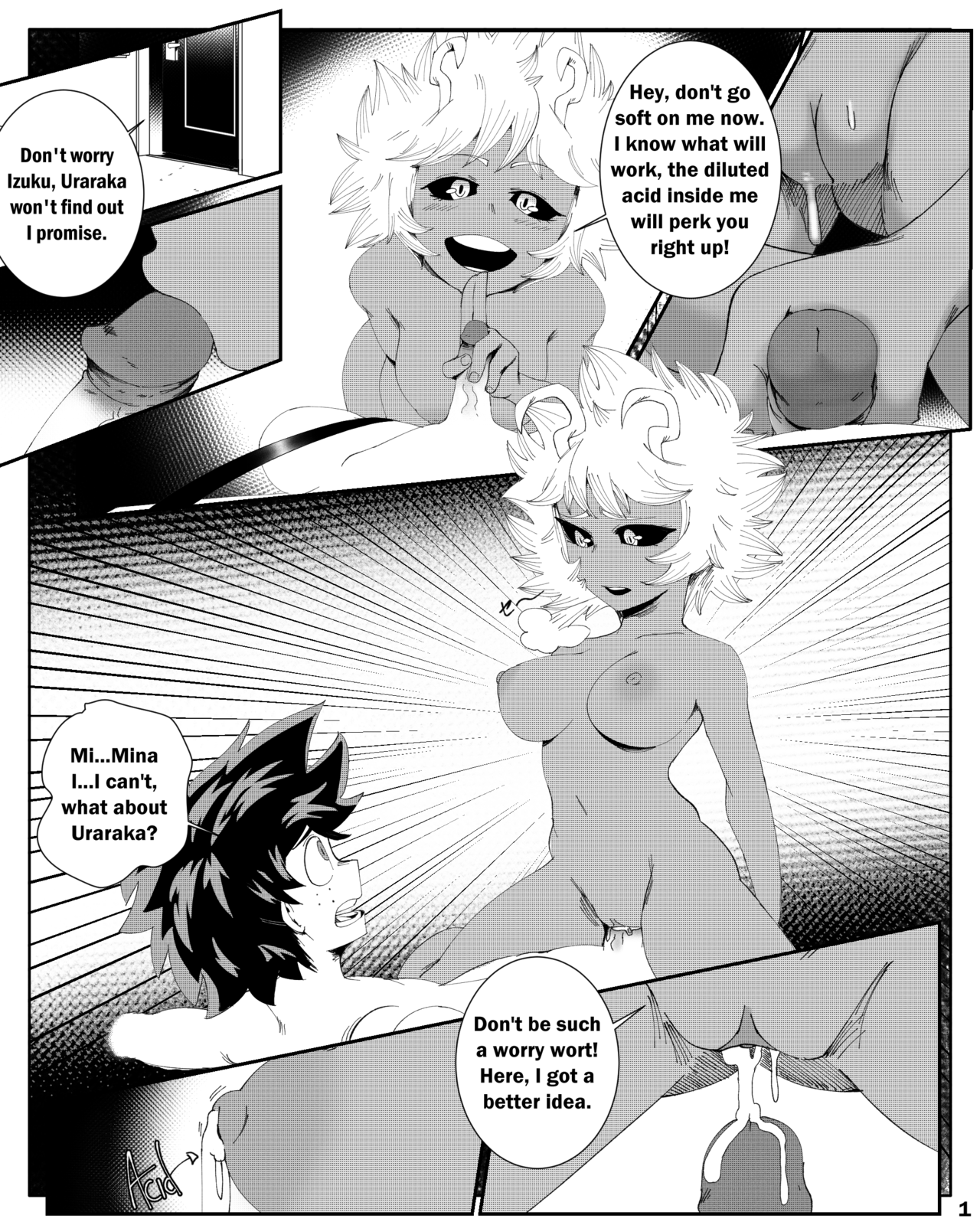 Rule34 - If it exists, there is porn of it / thehumancopier, izuku midoriya,  mina ashido / 2252255