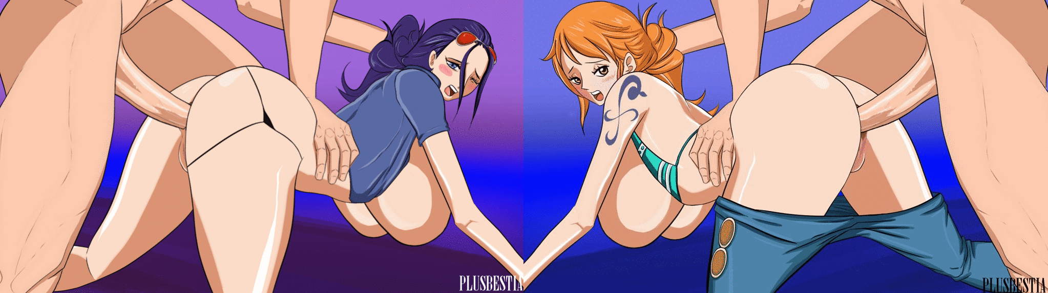 One piece nude gif