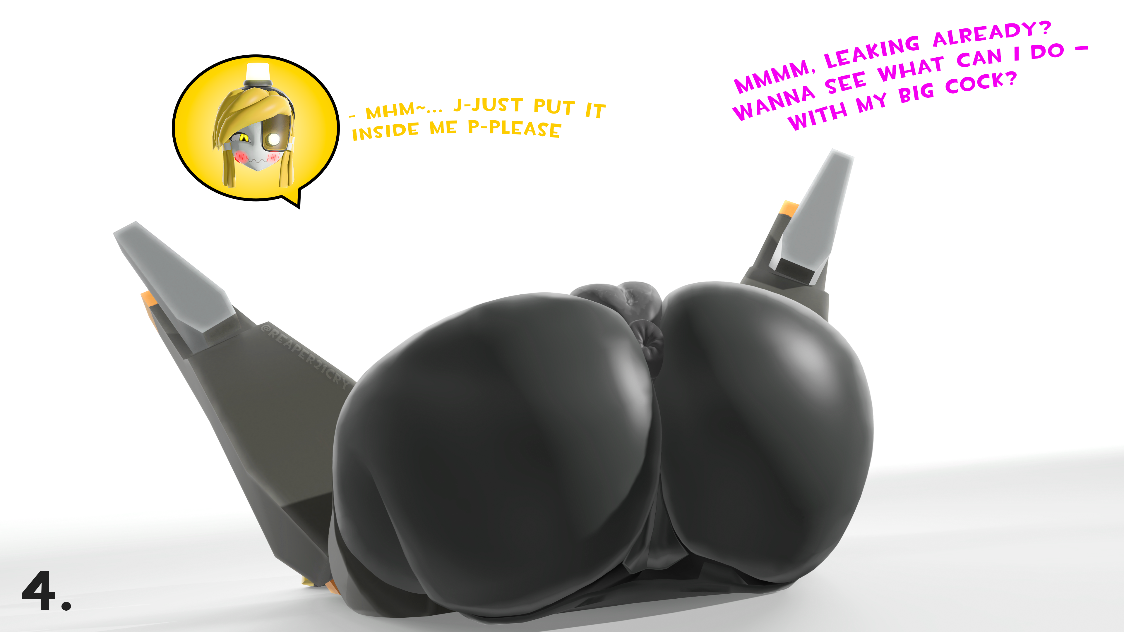 ... 1girls 3d 3d_(artwork) ? anus asking_for_it asking_for_sex ass ass_focus big_ass big_butt blush blush_lines dialogue donut_anus english_text expression_bubble female female_focus glowing glowing_eyes grey_skin hi_res high_resolution highres imminent_mating_press imminent_penetration imminent_sex imminent_vaginal leaking leaking_pussy legs looking looking_down lying_down lying_on_back lying_on_floor mimi_sentry o~o page_number presenting_anus presenting_pussy puffy_pussy pussy reaper21cry robot robot_girl robot_humanoid solo source_filmmaker source_filmmaker_(artwork) spread_legs talking talking_to_another talking_to_partner team_fortress_2 text vulva wet_pussy yellow_eye yellow_hair ~