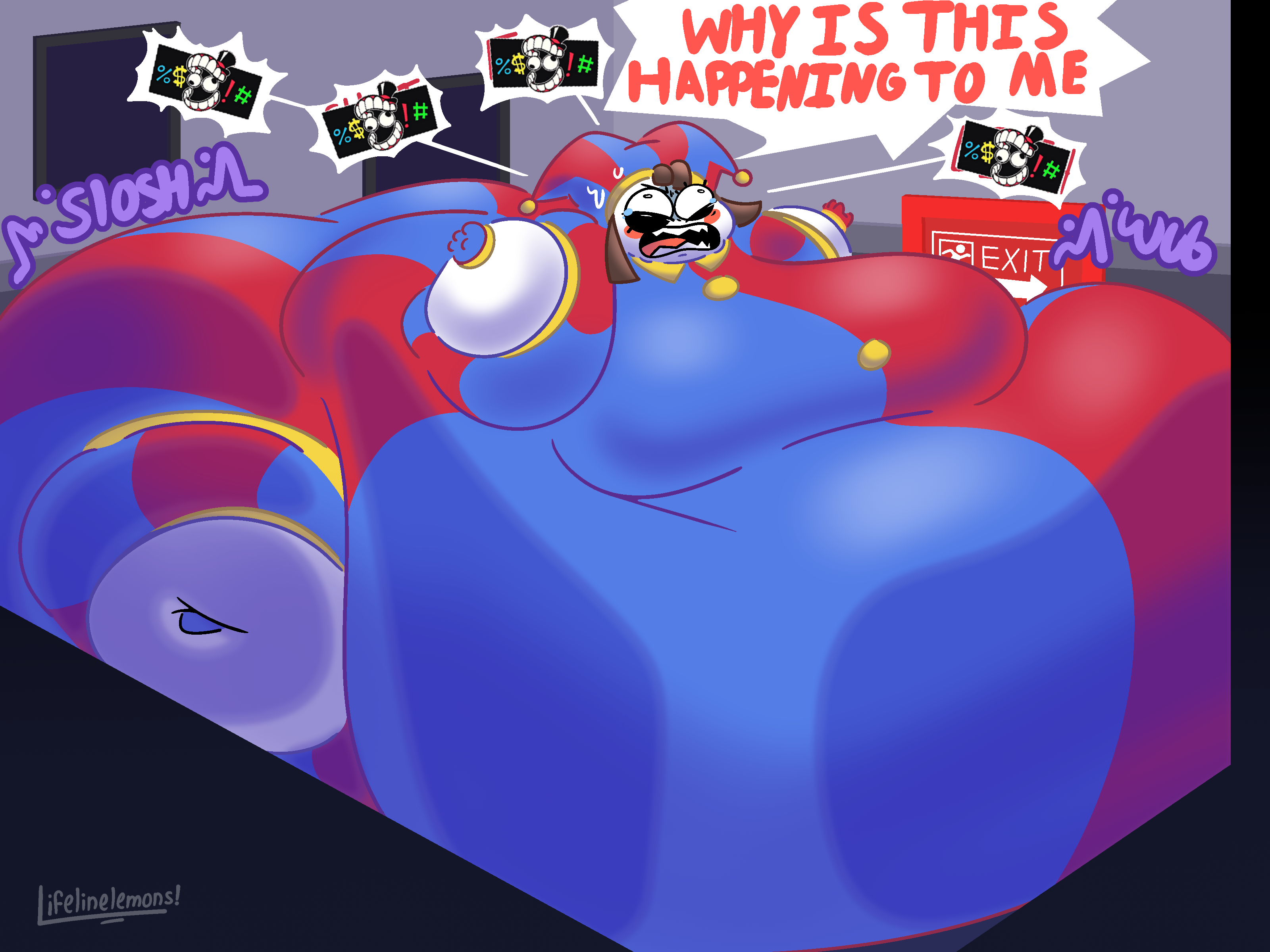 Water sloshing belly