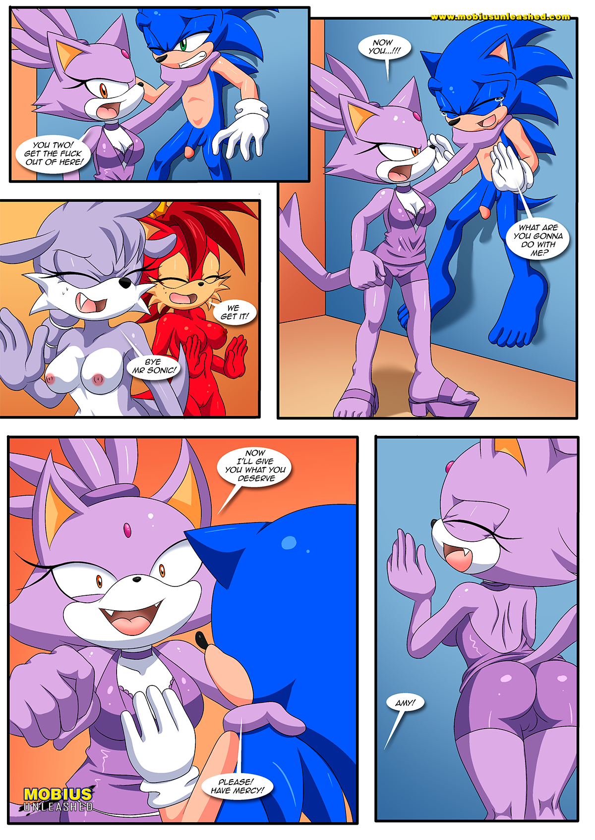 Rule34 - If it exists, there is porn of it / bbmbbf, palcomix, blaze the  cat, fiona fox, nicolette the weasel, sonic the hedgehog / 4264731