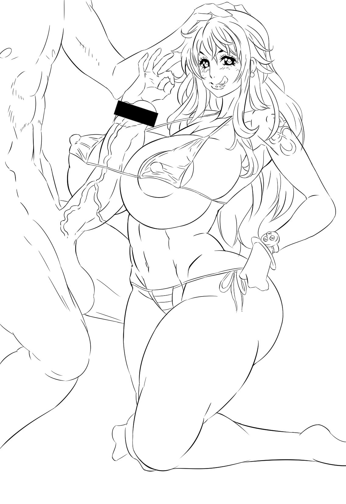 ando hiroyuki, teamtgs, nami, one piece, alternate version available, black...