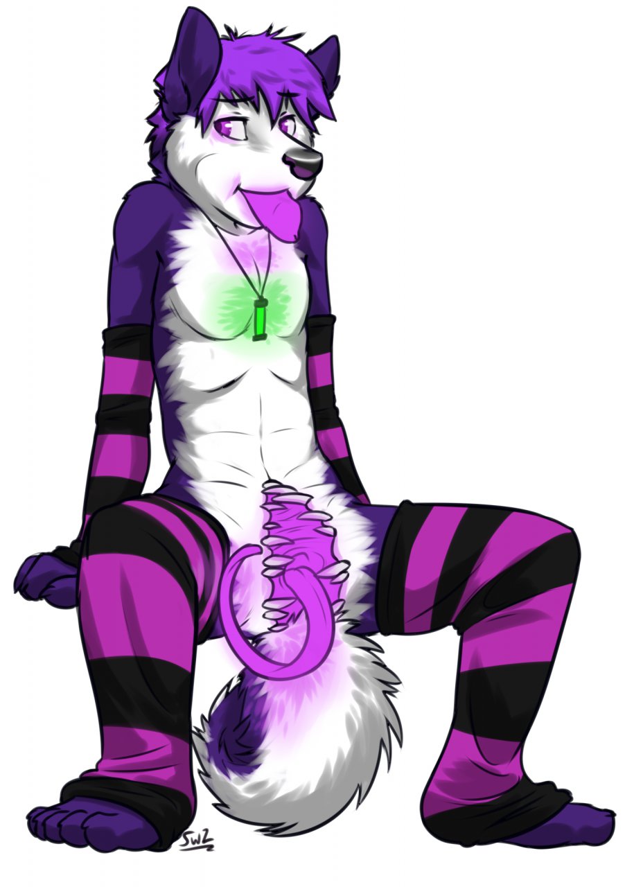 anthro, canine, cuntboy, fur, furry, furry only, girly, glowing, glowing pe...