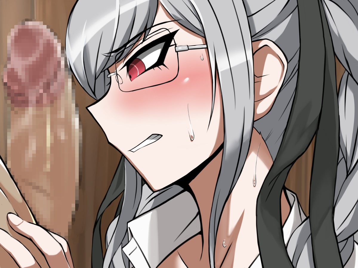 akizora, pekoyama peko, danganronpa, danganronpa 3, censored, 1boy, blush, ...