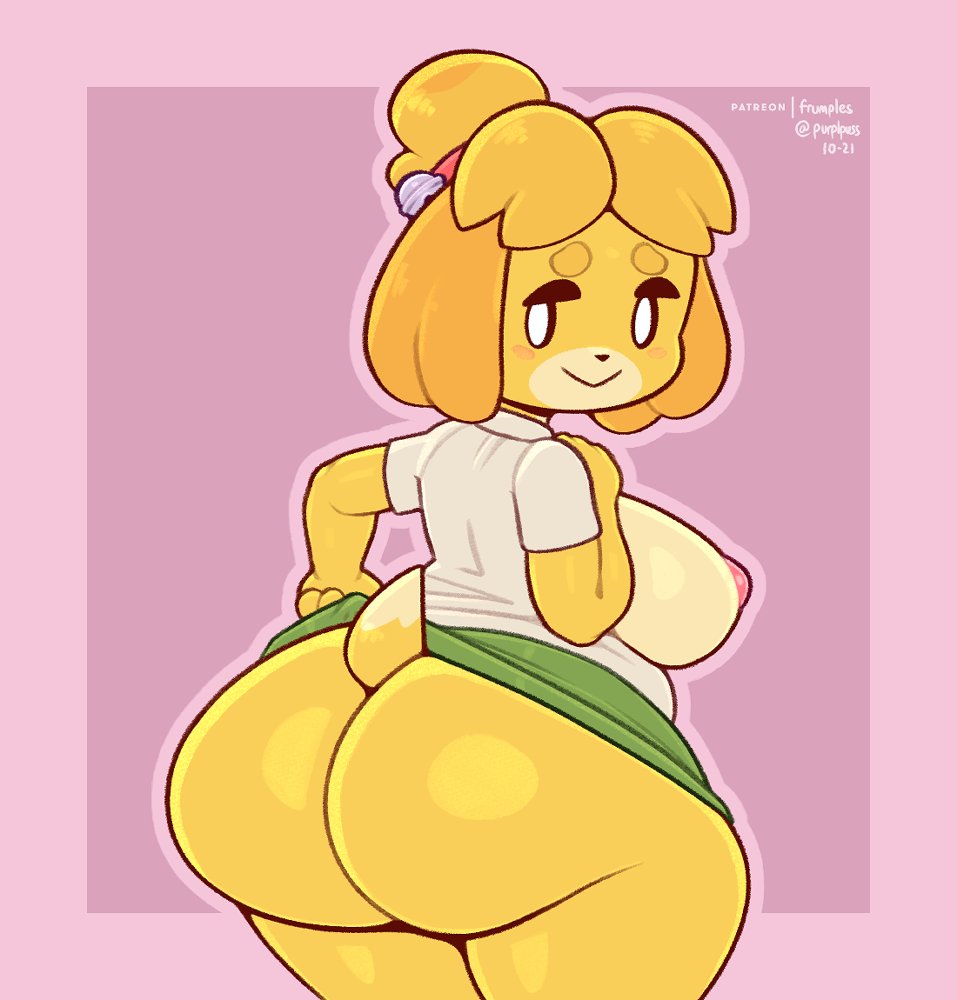frumples, animal crossing, nintendo, 1girls, anthro, big breasts, furry, huge ass, thick thighs, 