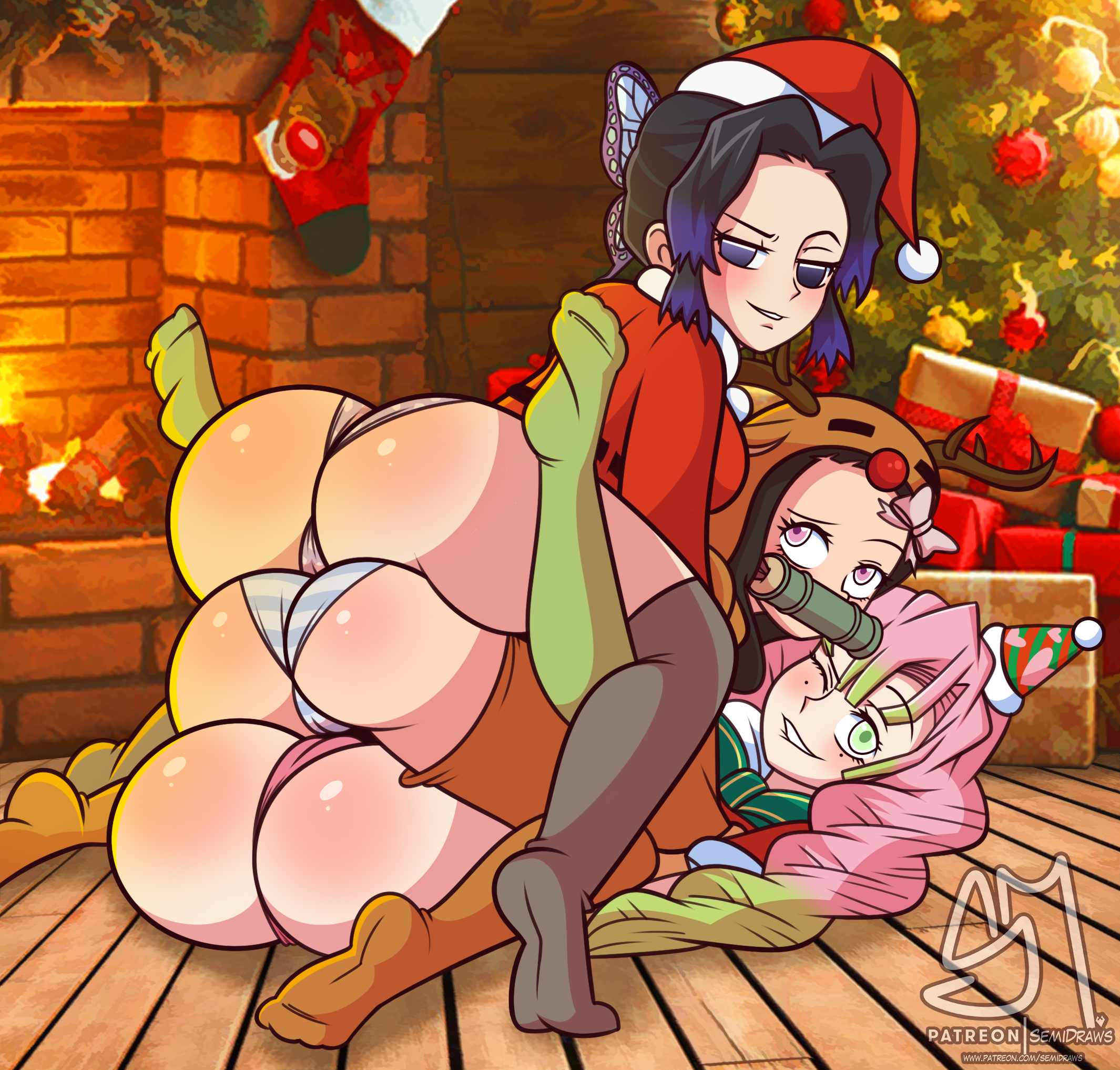 Nezuko x mitsuri porn