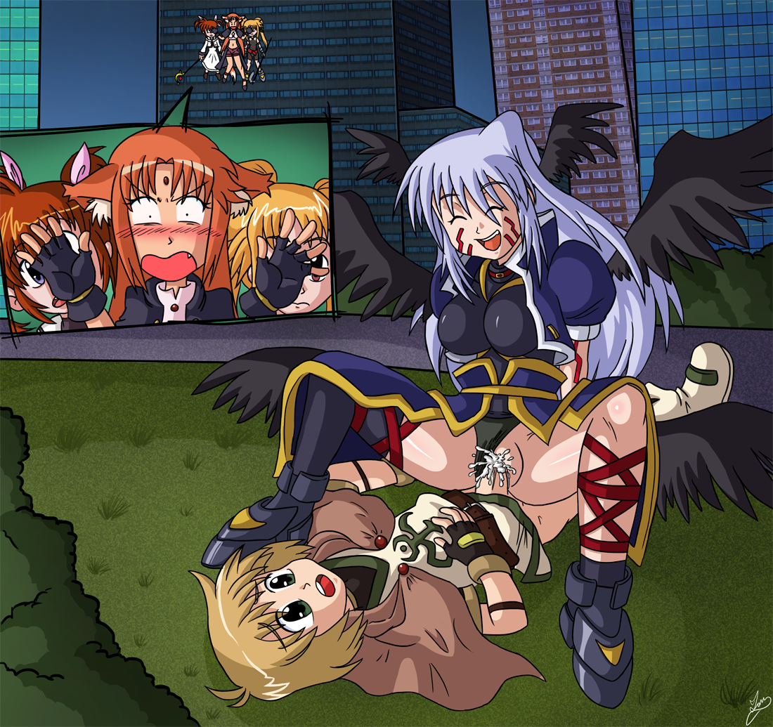 Fate nanoha yuuno threesome