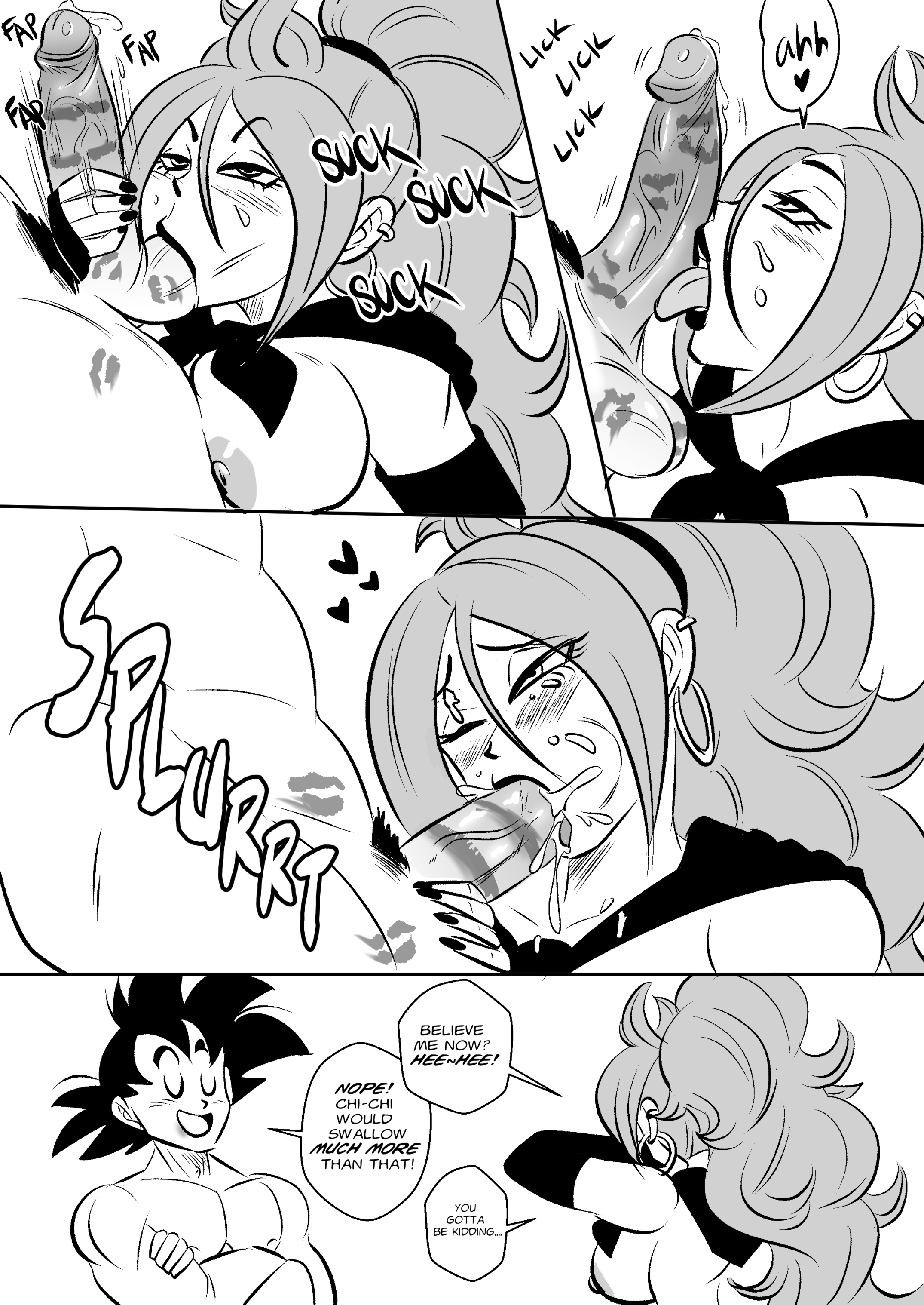 Rule34 - If it exists, there is porn of it  funsexydragonball, android 21, android  21 (human), son goku  4530680