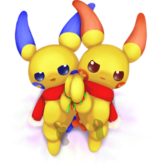 schnecken, minun, plusle, nintendo, 3boys, chibi, disembodied hand, furry, ghost hands, human, interspecies, male, penis, pokemon, presenting, presenting penis, scarf, silhouette, small penis, testicles, uncut, video games, 