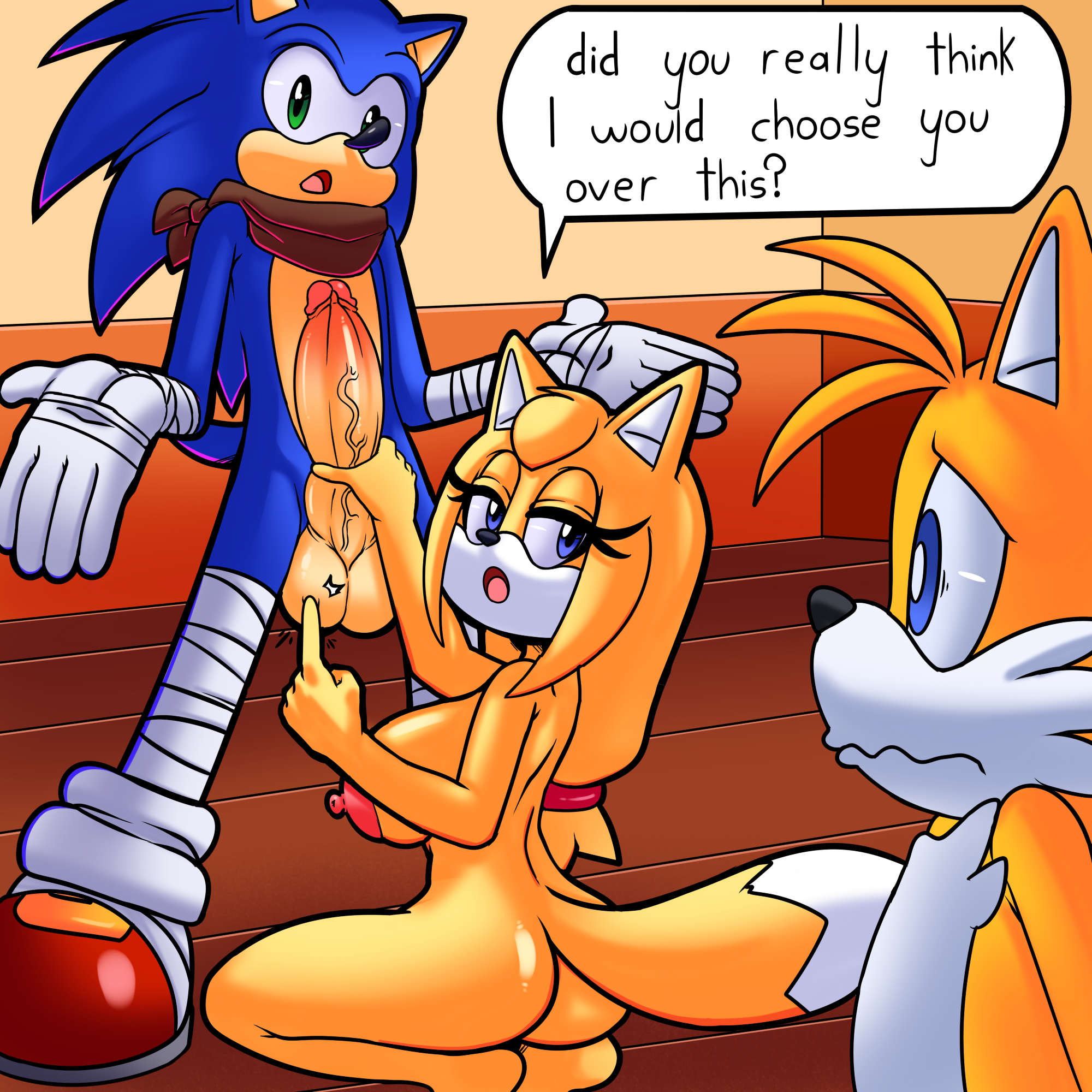 Rule34 - If it exists, there is porn of it / mintyskin, superbunnygt, sonic  the hedgehog, tails, zooey the fox / 1463579