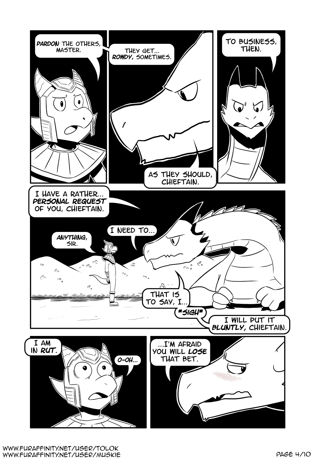 comic, english text, hi res, text, url, anthro, dragon, feral, furry, heat (disambiguation), in heat, kobold, male only, mating season, rut, size difference, tolok, 