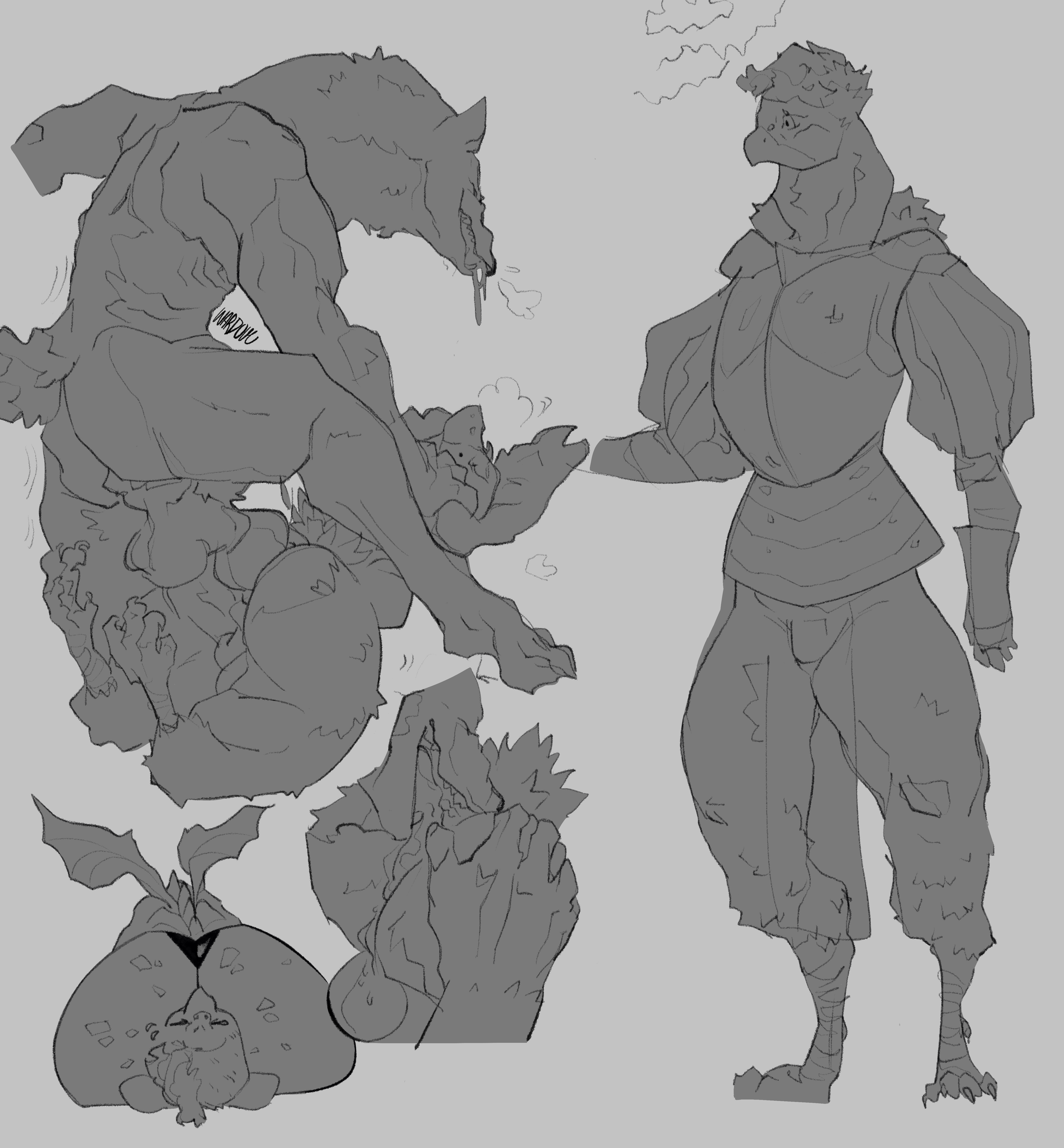 mythology, absurd res, hi res, anal, anthro, armor, avian, canid, canine, dragon, duo, elknock, genitals, knot, knotted penis, male, male/male, mammal, mythological canine, mythological creature, mythological scalie, oral, ozlo (elknock), penis, pinned, pinned to ground, rimming, scalie, sex, sitting on another, were, werecanid, werecanine, werewolf, wings, 