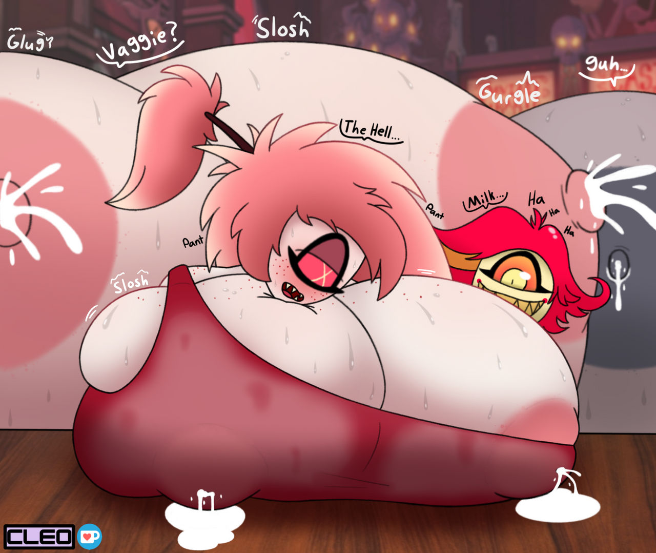 Hazbin hotel breast expansion