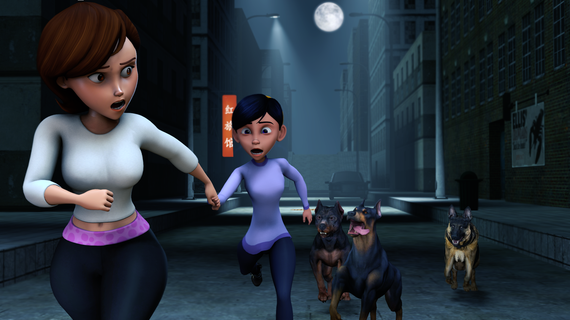 helen parr, violet parr, the incredibles, bestiality, clothing, doggy style...