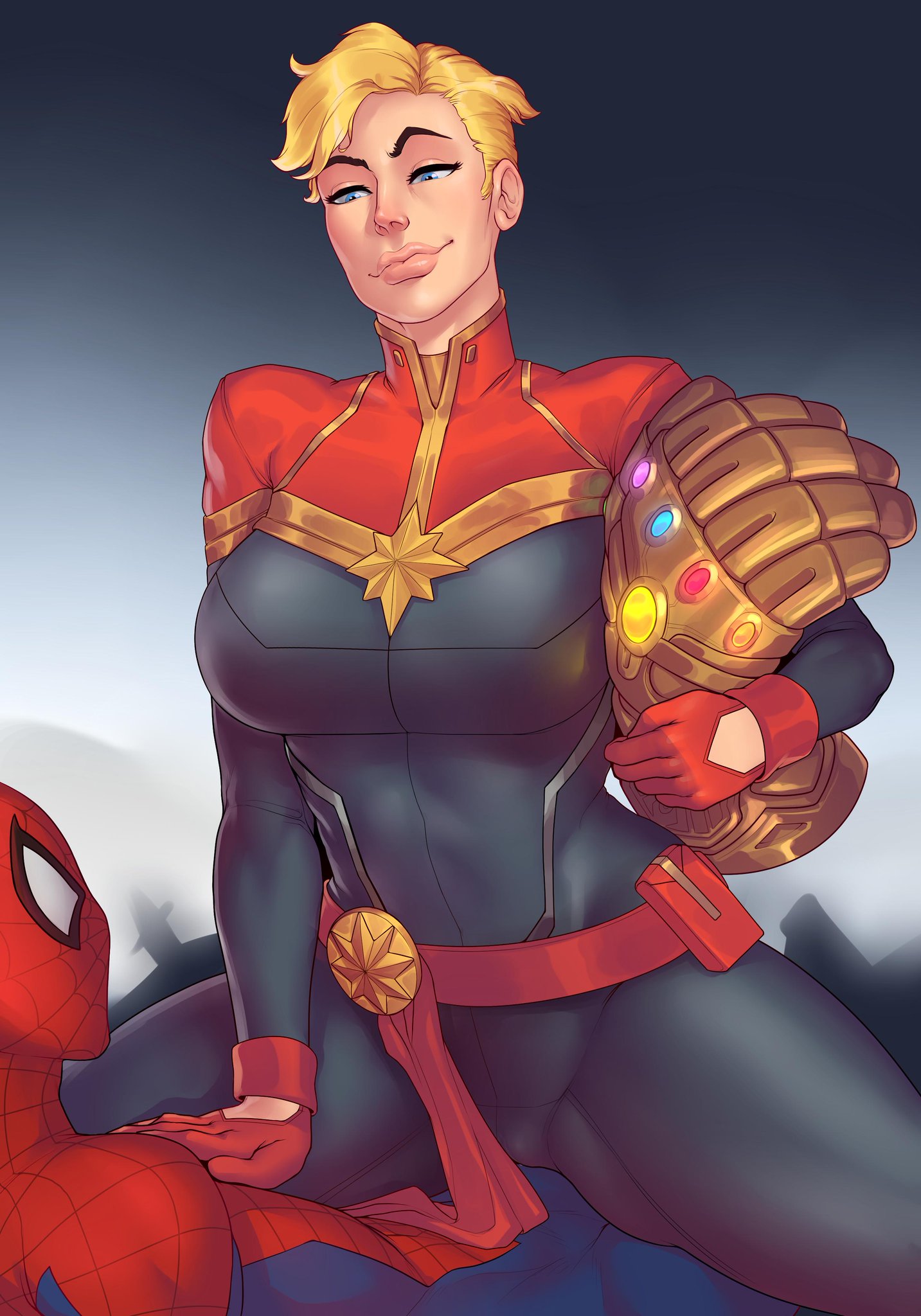 Rule34 - If it exists, there is porn of it / fizzz, captain marvel, carol  danvers, peter parker, spider-man / 2353288