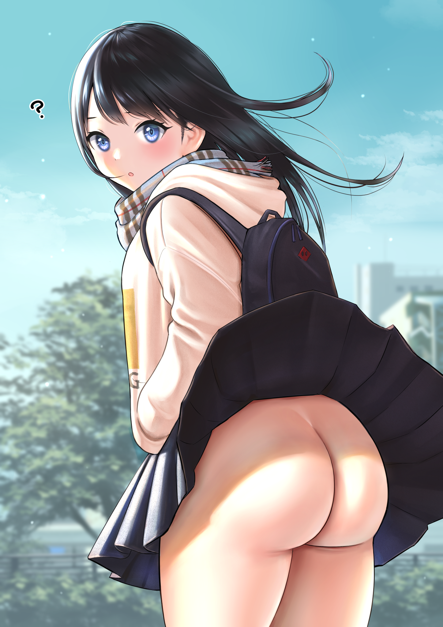 Skirt with no panties hentai фото 35