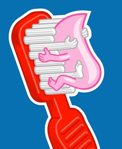 inani pelekaimate, tagme, christoph niemann, toothbrush, toothpaste, 