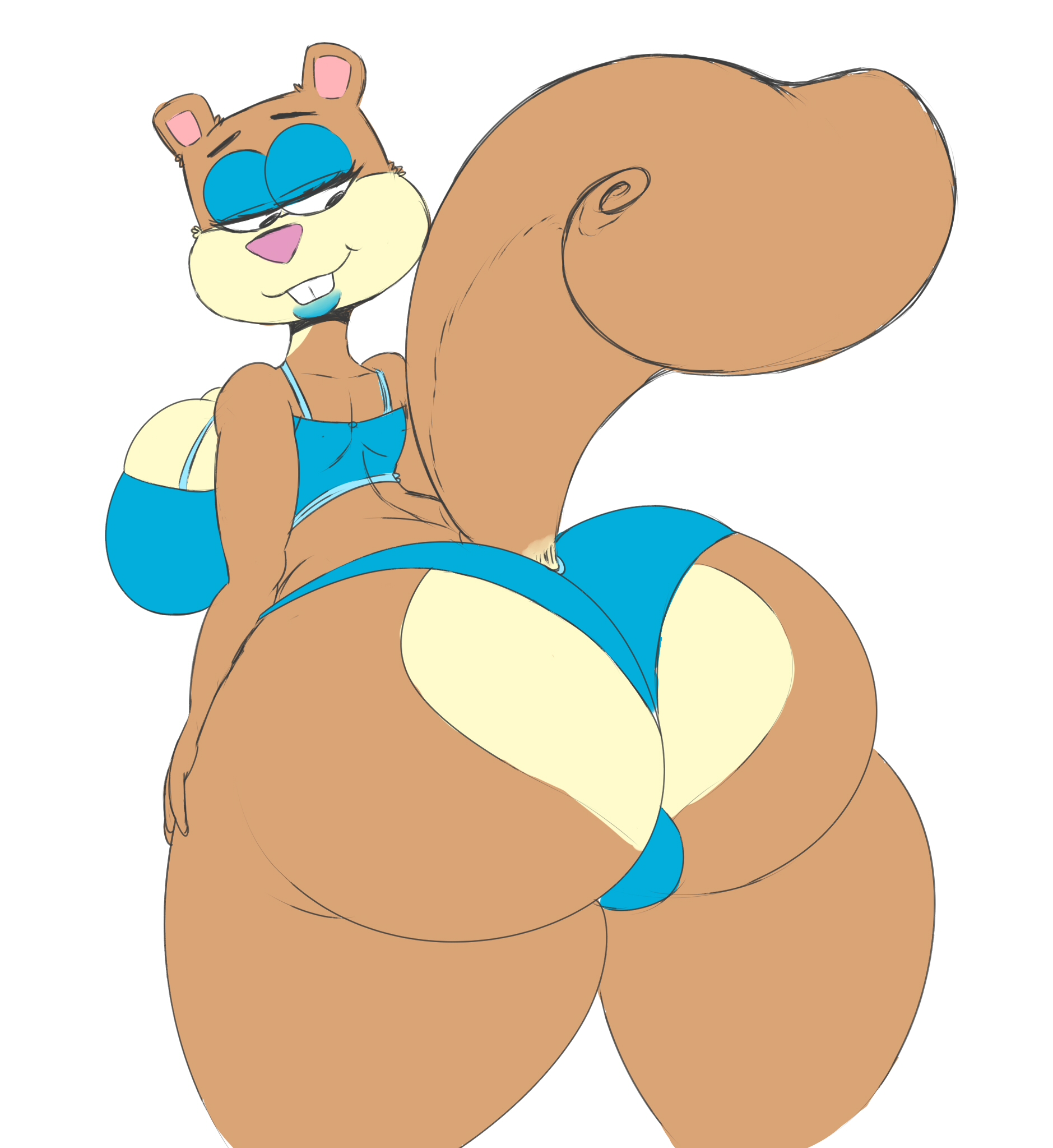 Sandy cheeks thick