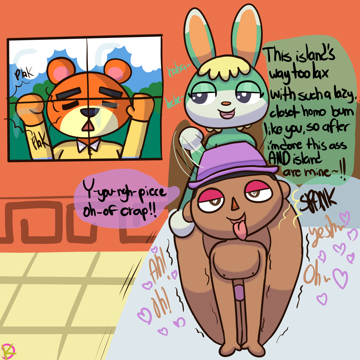 Rule34 - If it exists, there is porn of it / teddy (animal crossing),  villager (animal crossing) / 5970360