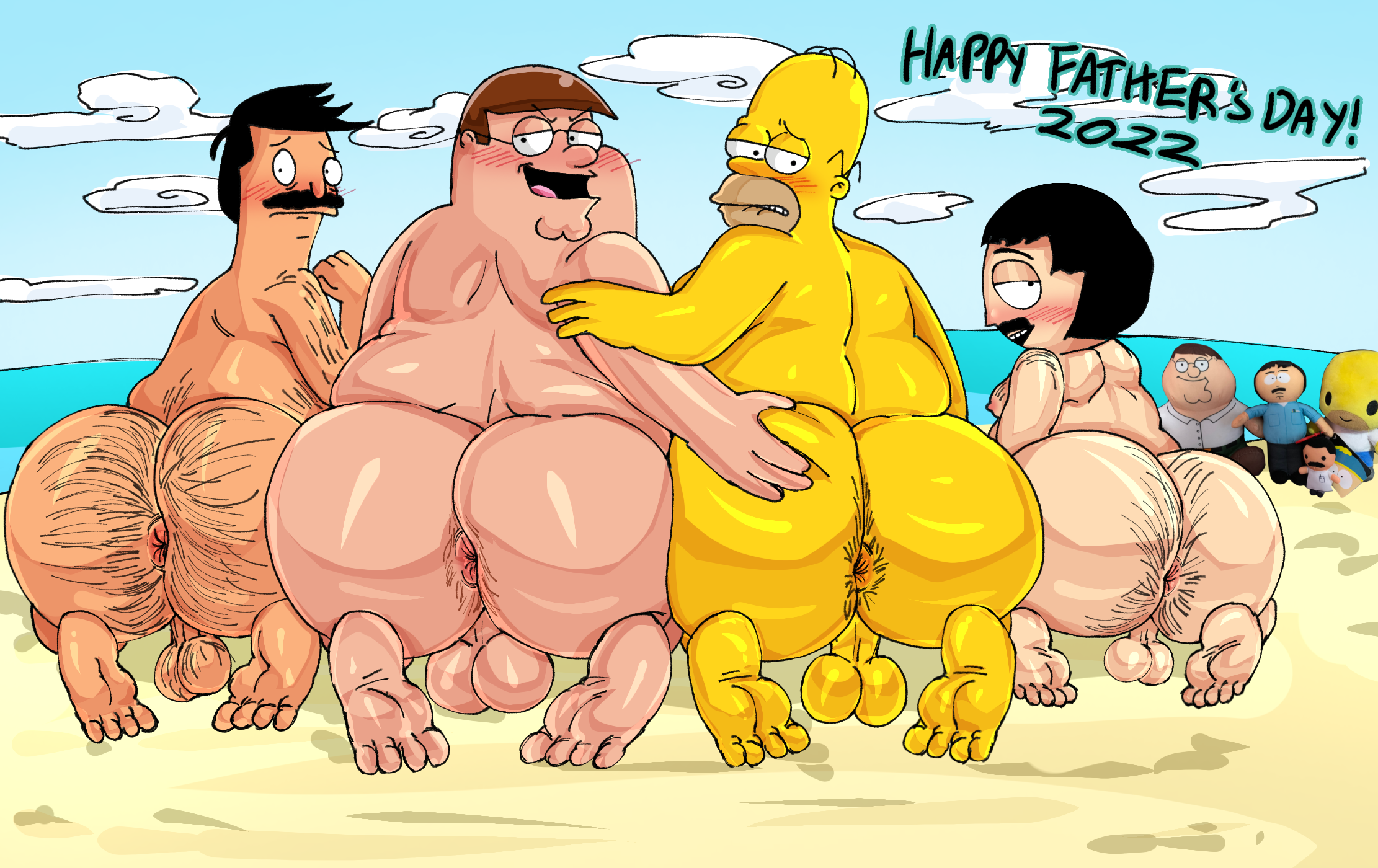 Rule34 - If it exists, there is porn of it / bob belcher, homer simpson,  peter griffin, randy marsh / 5915775