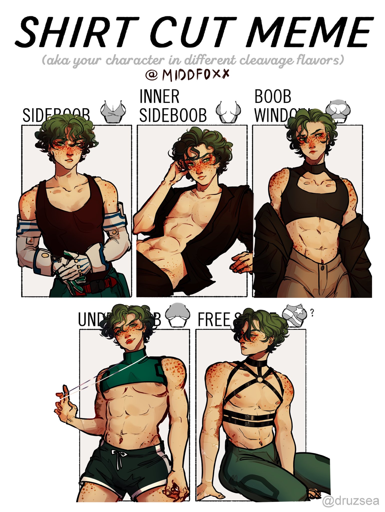 Curly hair cartoon characters male