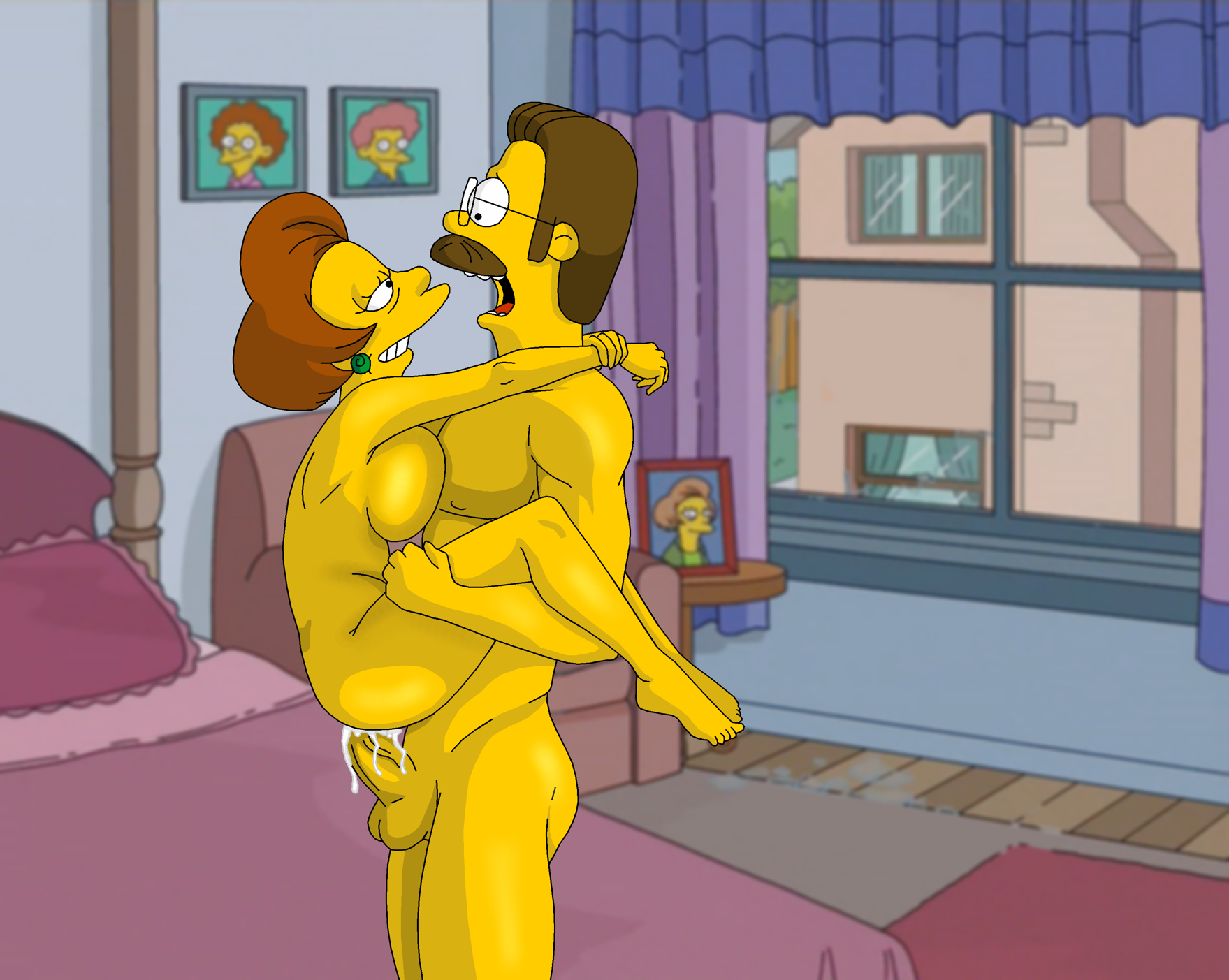 Rule34 - If it exists, there is porn of it / edna krabappel, ned flanders /  6012928