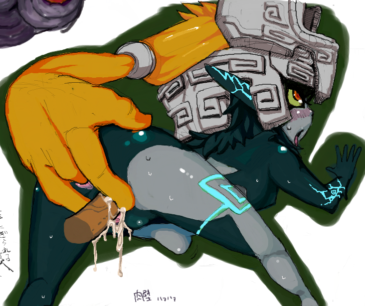 midna, the legend of zelda, twilight princess, cum, fingering, imp midna, penetration, vagina, 