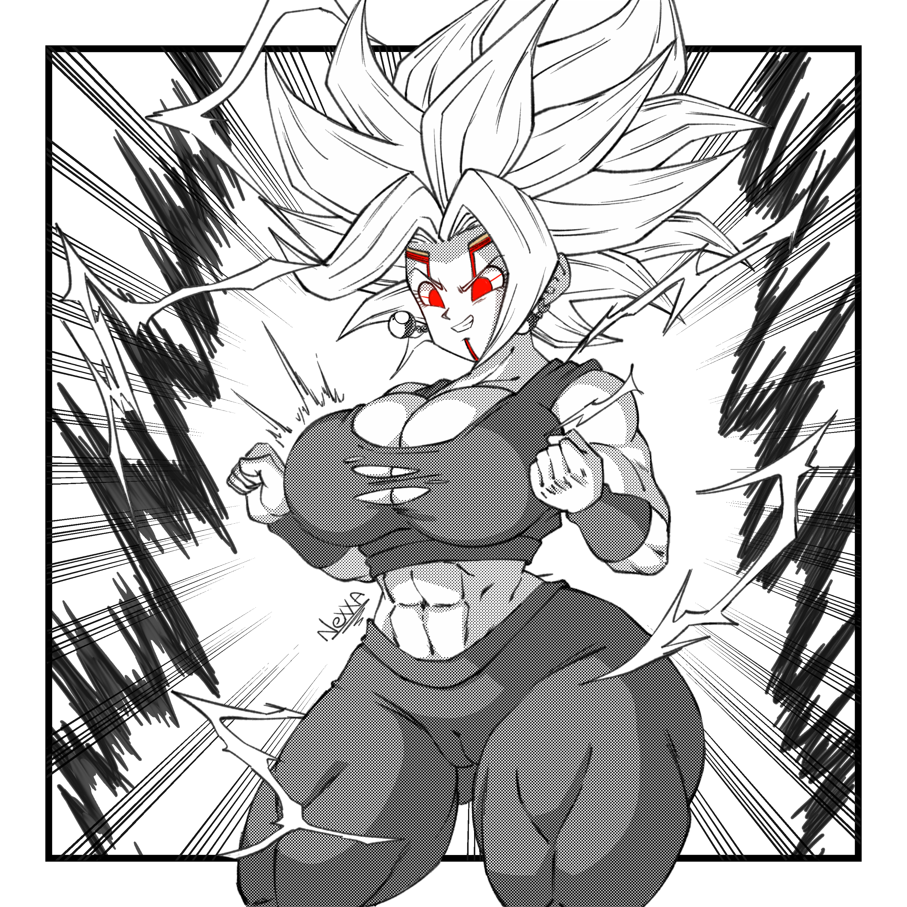 baby (dragon ball), kefla, dragon ball, dragon ball gt, dragon ball super, dragon ball z, 1girls, abs, ass, aura, big ass, big breasts, body invasion, breast expansion, breast growth, breast growth (enlargement), breasts, bursting breasts, busty, cameltoe, cleavage, coffeenexxa, corruption, crop top, electricity, evil grin, female, female only, female saiyan, fusion, glowing eyes, legendary super saiyan, muscle growth, muscles, muscular, muscular arms, muscular female, muscular thighs, neo machine mutant, nexxa, parasite, parasitic possession, possession, potara earrings, powering up, pussy, red eyes, ripped clothing, spiked hair, super saiyan, super saiyan 2, takeover, thick thighs, thigh expansion, thighs, thunder thighs, toned, toned female, torn clothes, tuffle, tuffleization, universe 6, white hair, wide hips, yoga pants, 