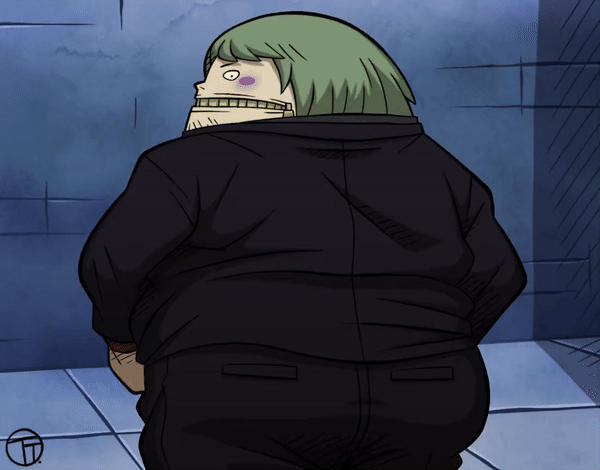 animated animated_image ass ass_focus blush blushed_face blushing blushing_at_viewer blushing_male chubby chubby_belly chubby_male fat fat_ass fat_butt fat_male fukurou_(one_piece) fully_clothed fully_clothed_male gay jiggle jiggling jiggling_ass jiggling_butt looking_at_viewer looking_away looking_back looking_down male male_focus male_only one_piece pants pants_down pants_pull pants_pulled_down pulling pulling_clothing pulling_down_pants pulling_pants_down removing_clothing removing_pants solo solo_focus solo_male spanking spanking_ass spanking_butt spanking_own_ass trashtoonz zipper zipper_mouth