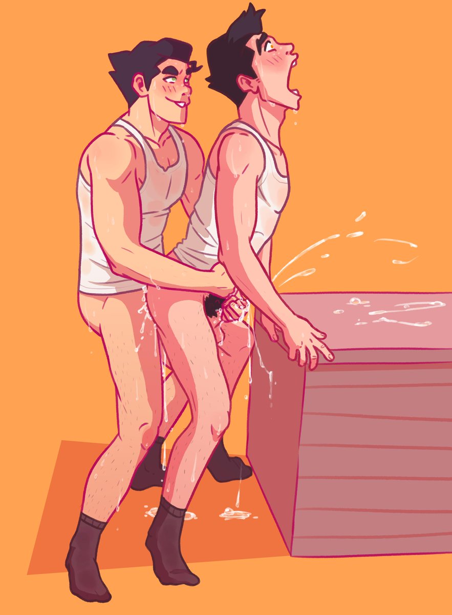 bolin, mako, avatar the last airbender, the legend of korra, 2boys, anal, brothers, cum, cum in ass, cum inside, ejaculation, gay, handjob, incest, male only, mouth open, orgasm face, partially clothed, penis, pubic hair, socks, sweat, testicles, yaoi, 
