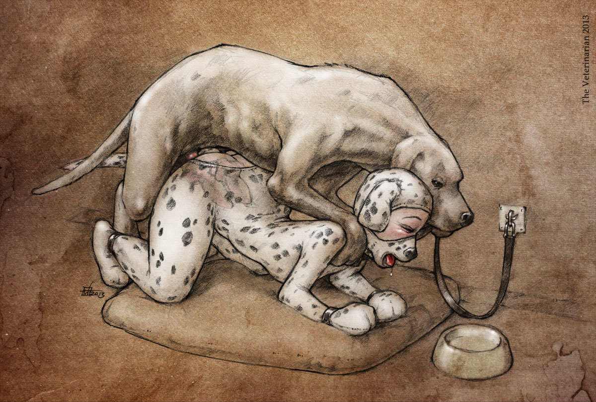 bound, bowl, canine, dog, doggy style, female, feral, human, interspecies, ...