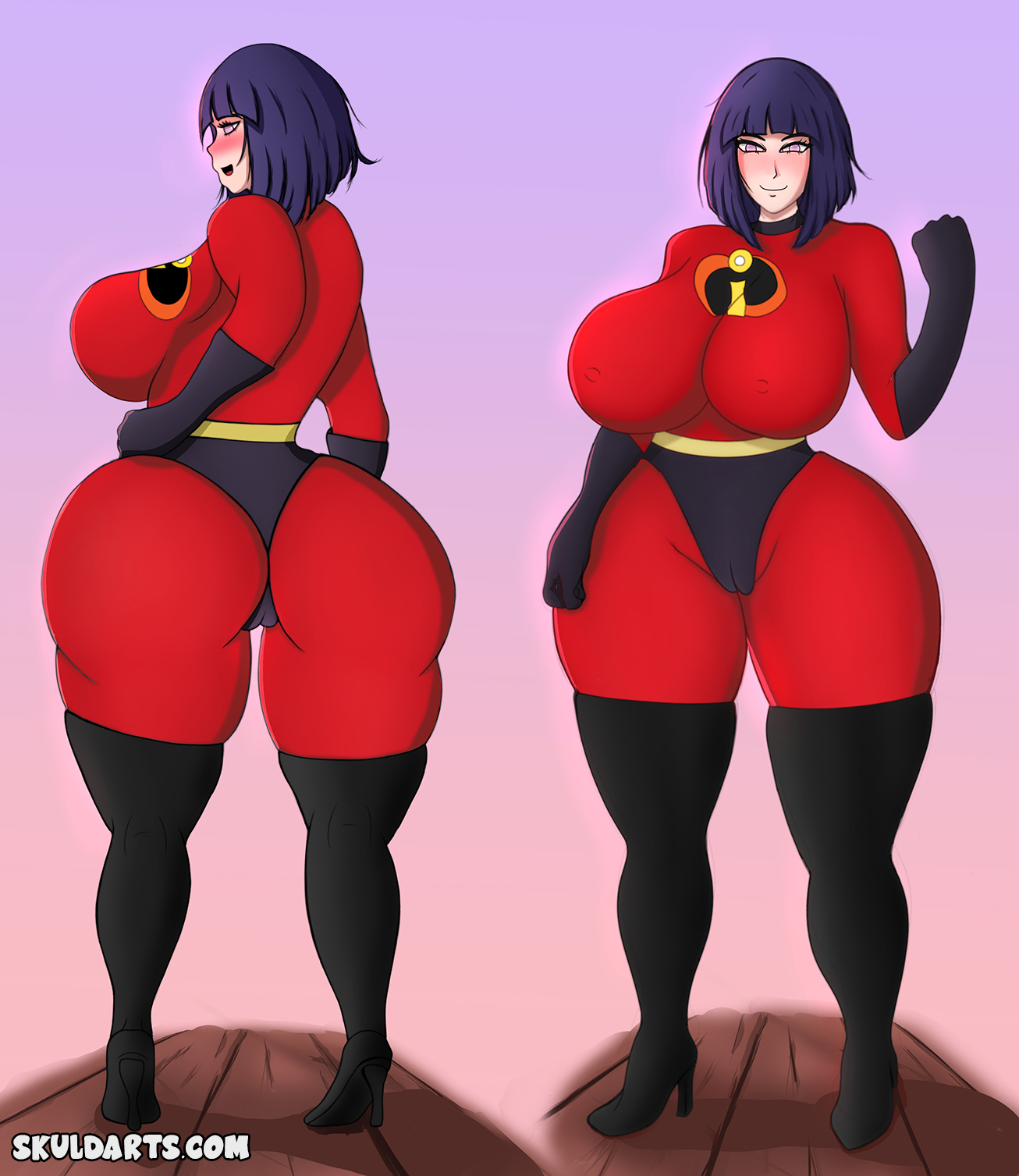 Rule34 - If it exists, there is porn of it / skuldarts, elastigirl, hyuuga  hinata / 3892379