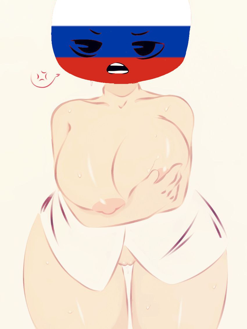 flawsy, russia (countryhumans), countryhumans, big breasts, countryhumans girl, 