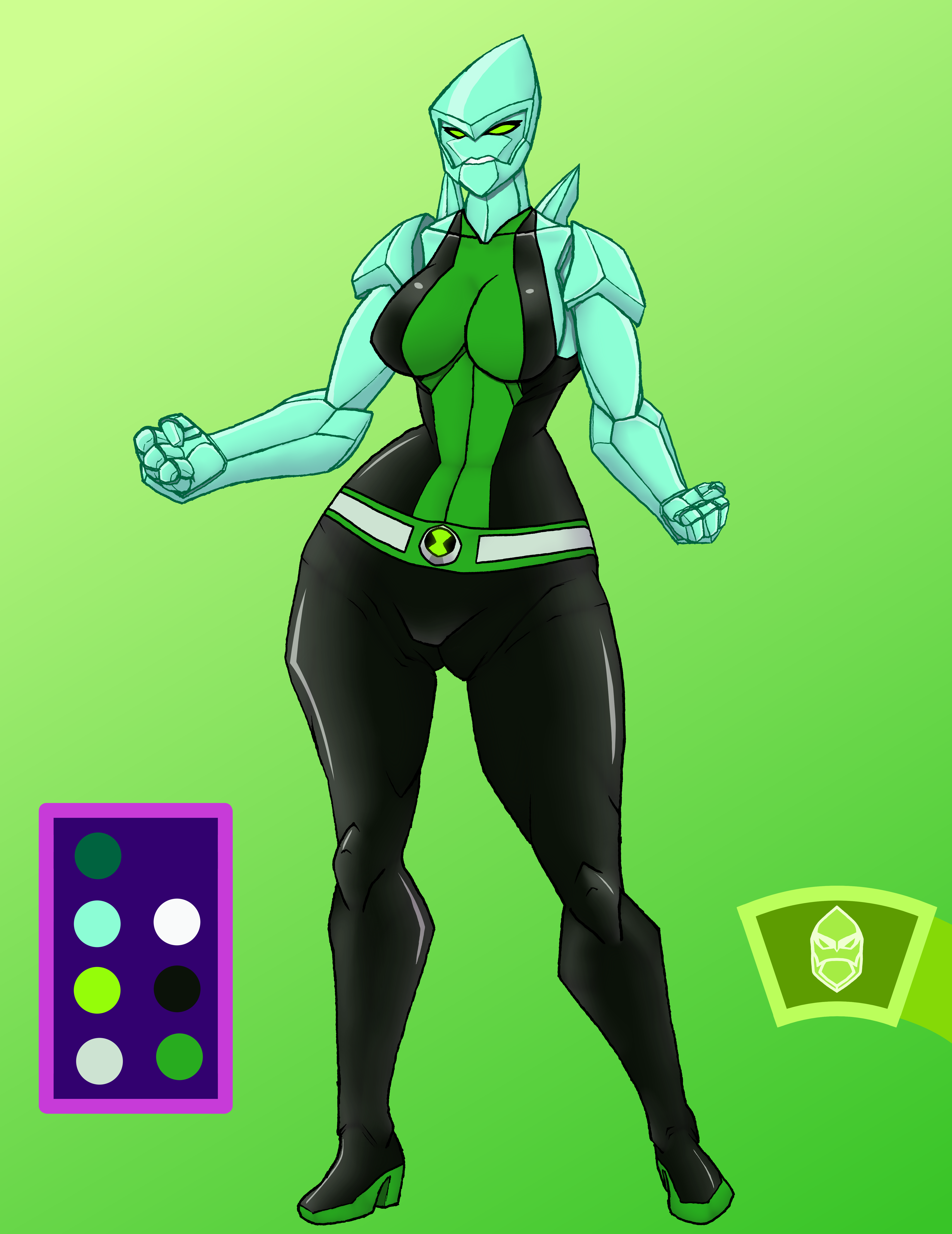 diamondhead, ben 10, cartoon network, digital media (artwork), rule 63, 1girls, alien, alien female, alien girl, big ass, big breasts, breasts, brenda 10, brenda tennyson, bust, busty, chest, curvaceous, curvy, curvy figure, darkslagg2, female, female focus, hero, heroine, hips, hourglass figure, huge ass, huge breasts, humanoid, large ass, large breasts, legs, mature, mature female, non-human, petrosapien, slim waist, subsapien (ben 10), superhero, superheroine, thick, thick hips, thick legs, thick thighs, thighs, top heavy, voluptuous, waist, wide hips, 