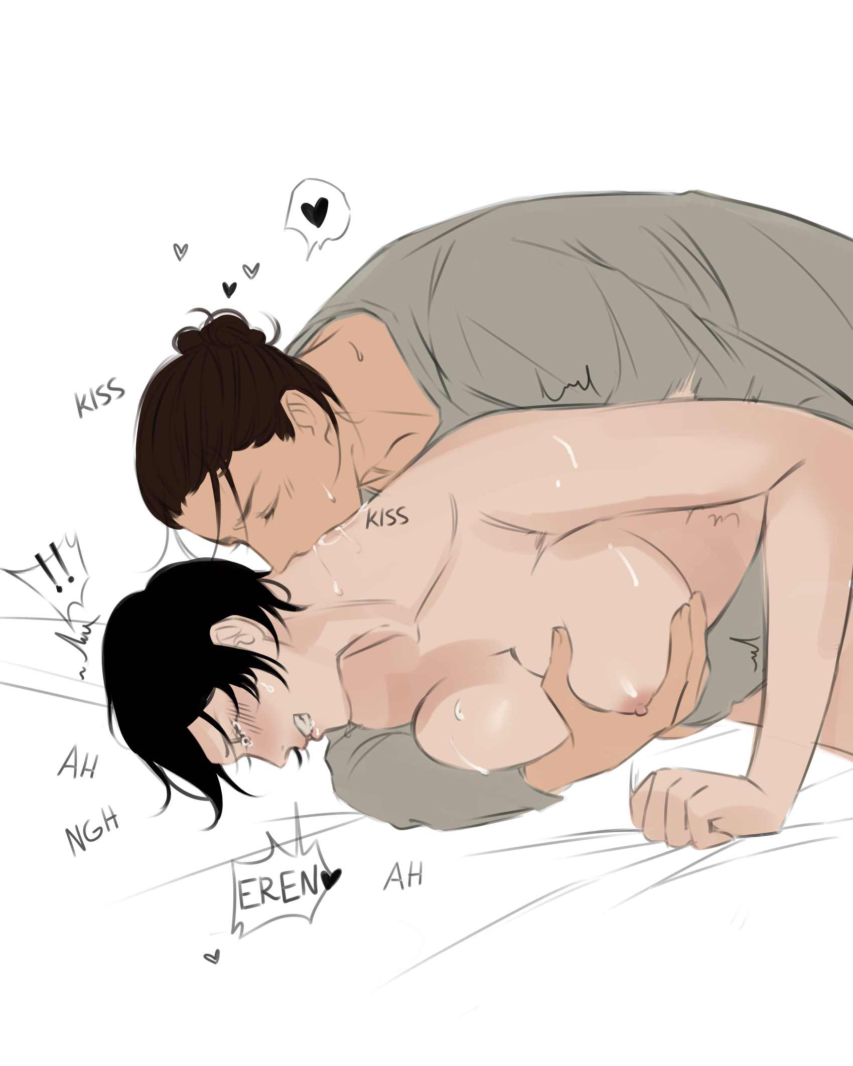 Eren jaeger kiss mikasa
