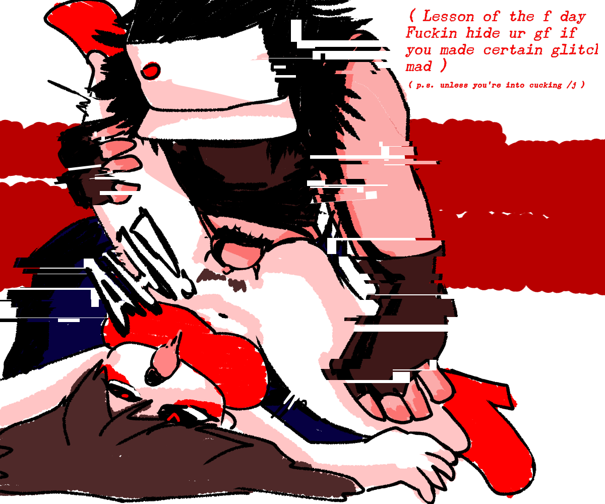 Creepypasta glitchy red