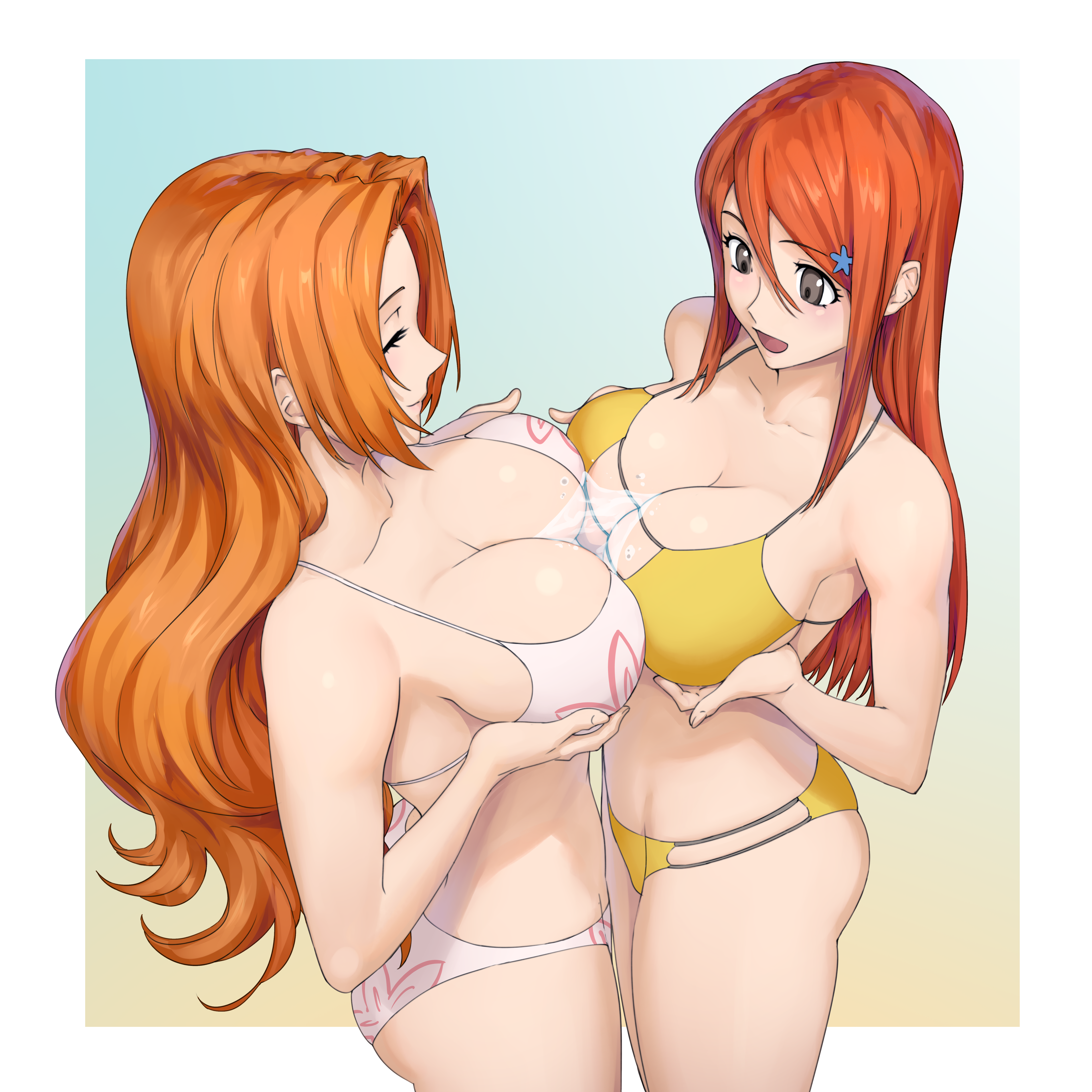 Big tits orihime cosplay