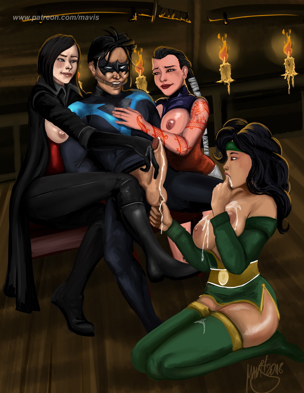 Rule34 - If it exists, there is porn of it / mavruda, cheshire, dick  grayson, lady shiva, nightwing, shado / 1516325