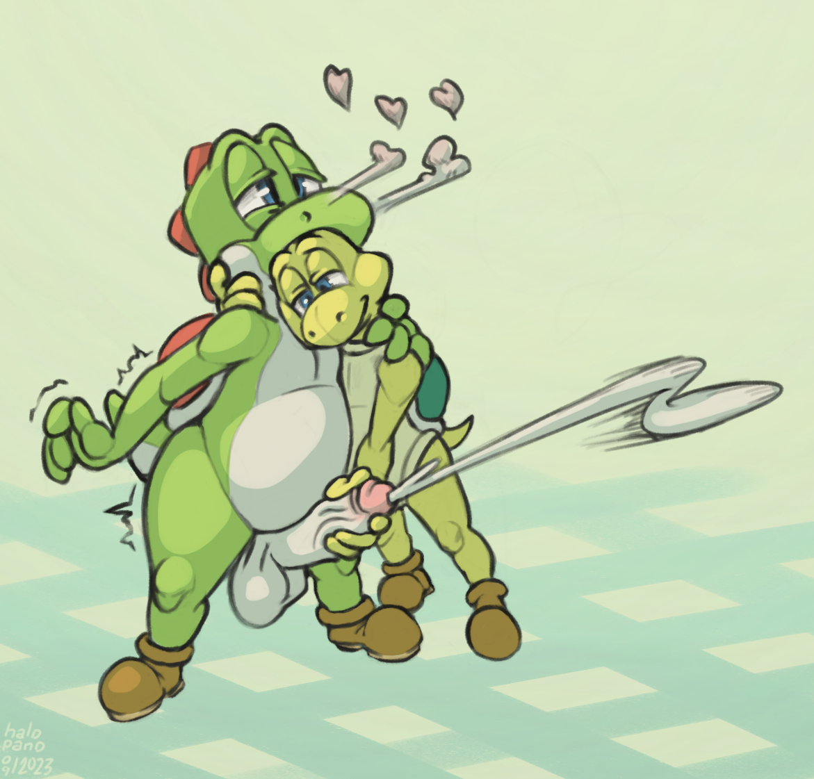 Rule34 - If it exists, there is porn of it  green yoshi, koopa, yoshi   7622482