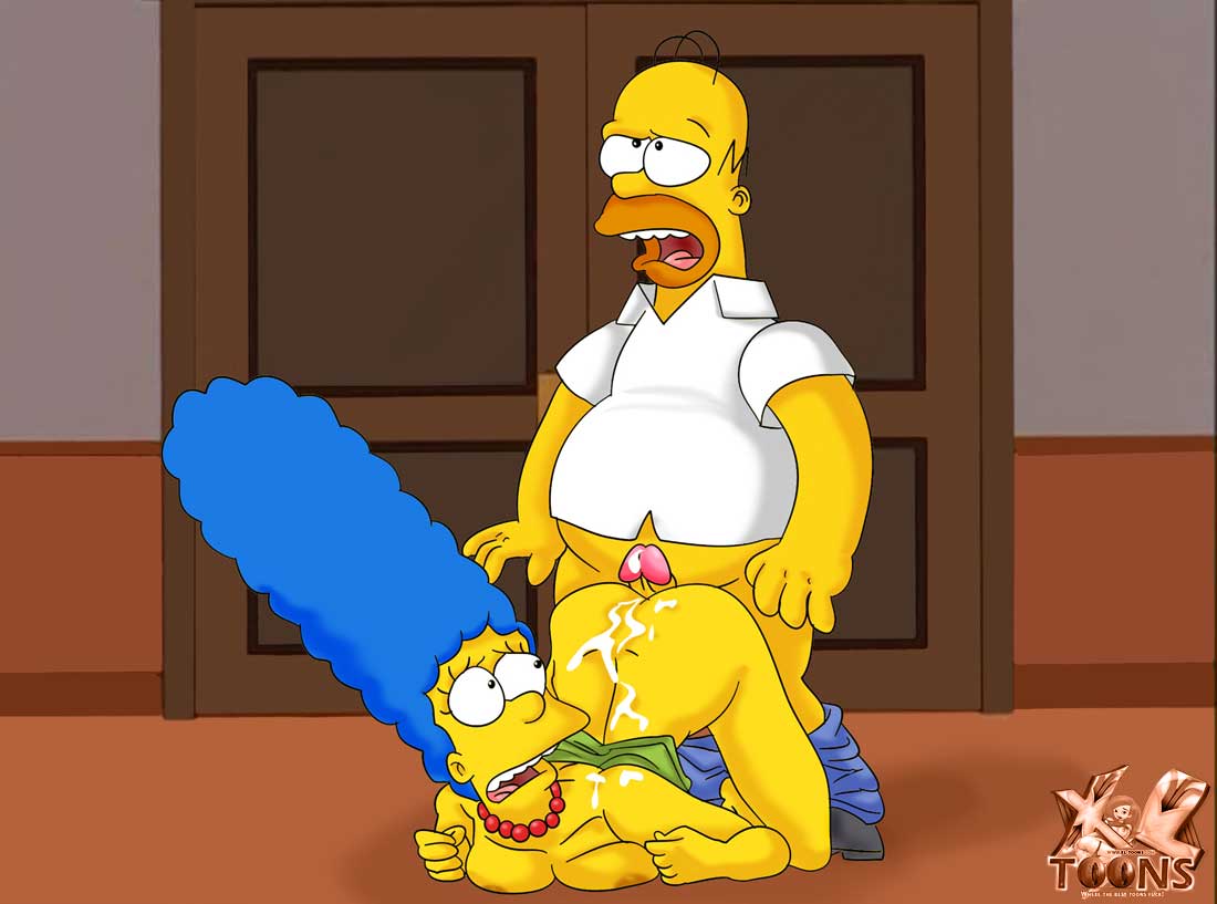 Rule34 - If it exists, there is porn of it / xl-toons, homer simpson, marge  simpson / 129581