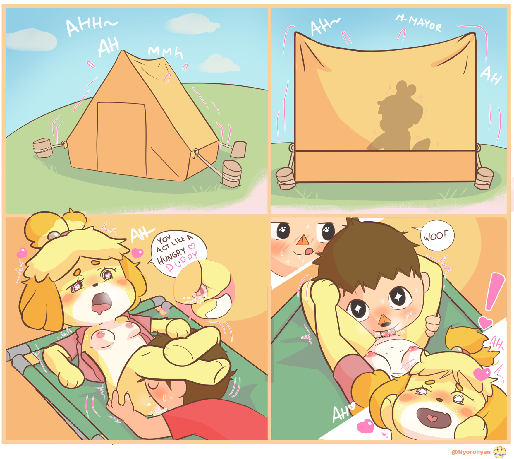 Animal crossing villager and isabelle day off porn comic