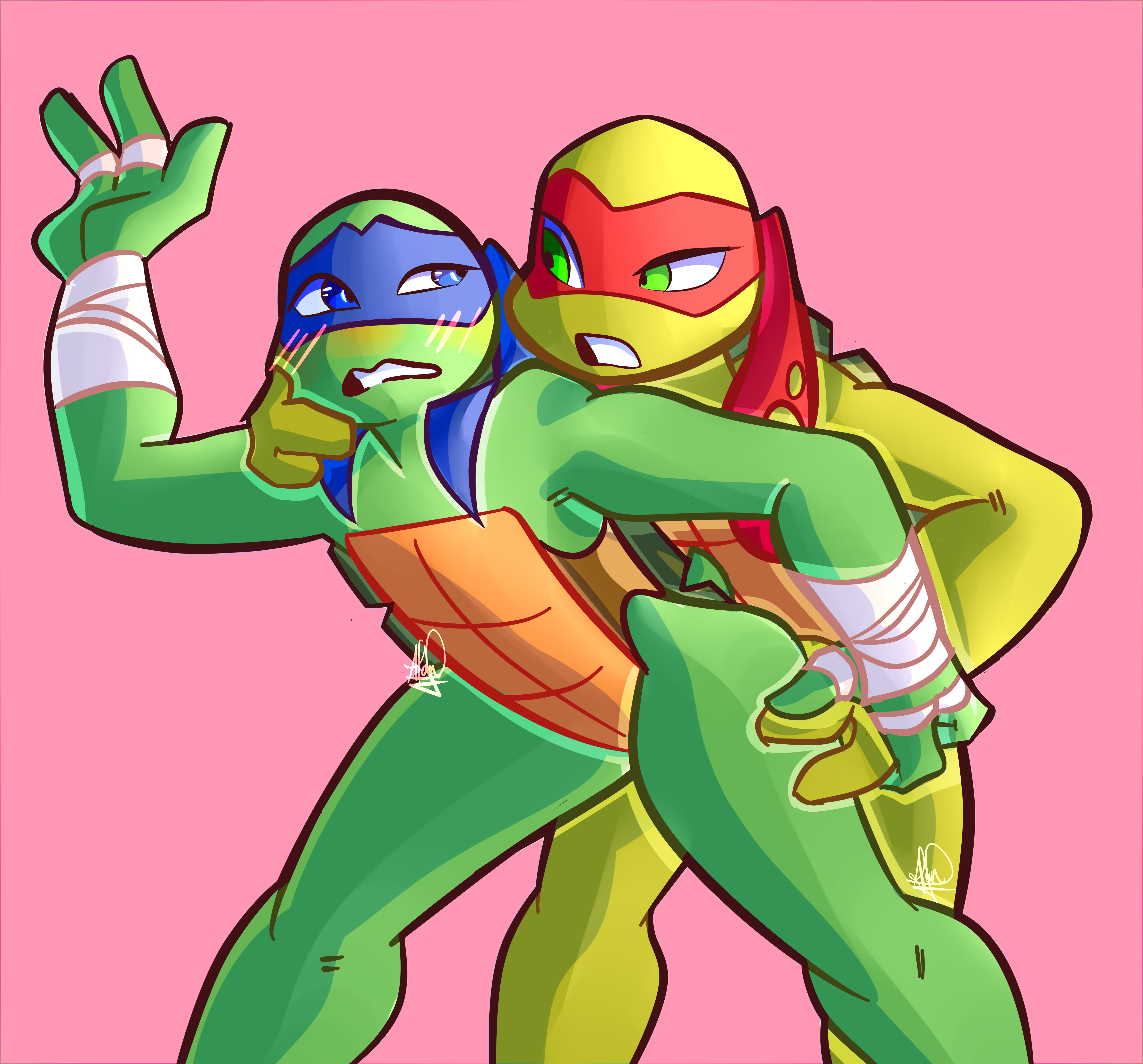 Leo x raph porn