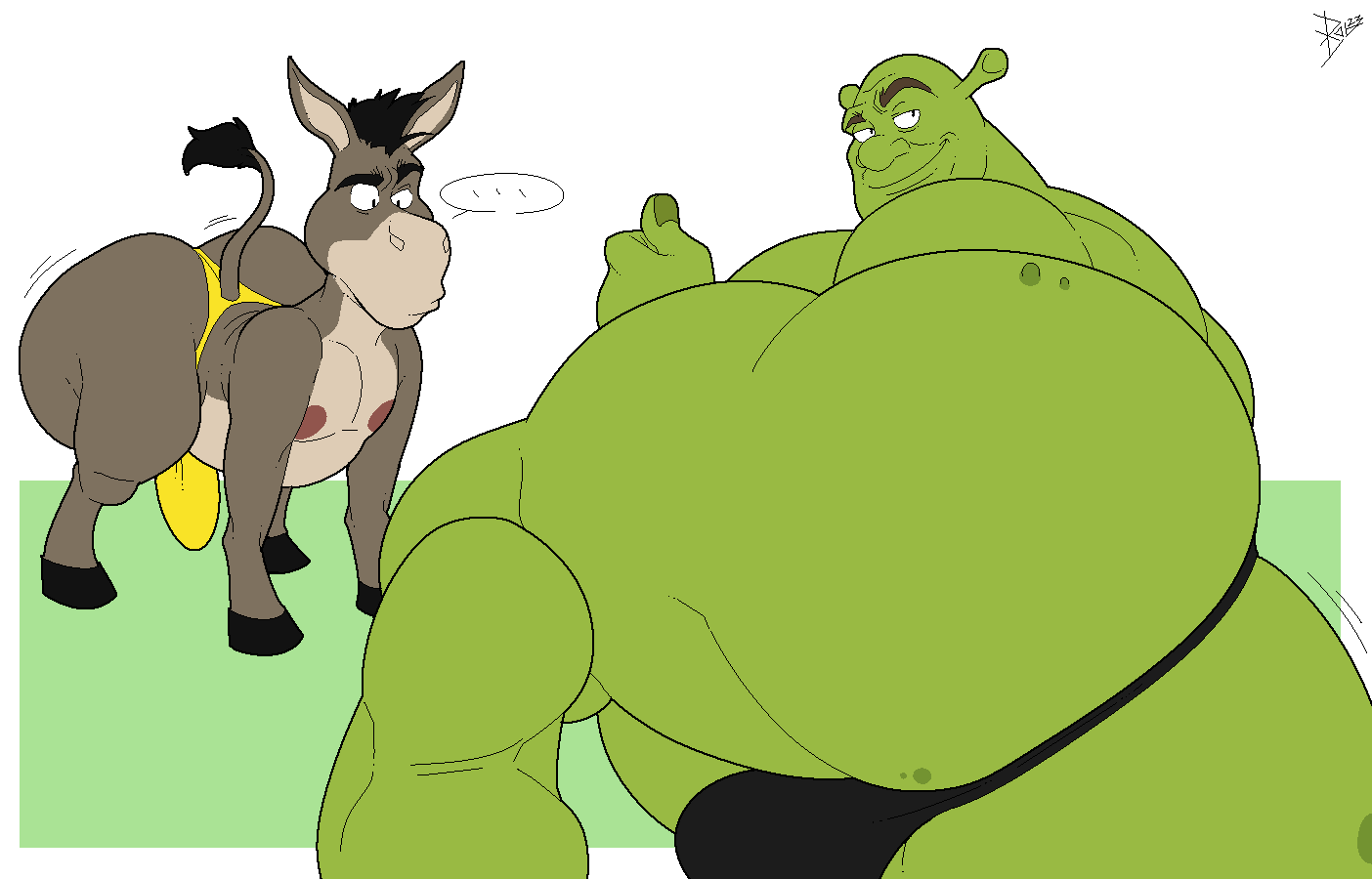 Rule34 - If it exists, there is porn of it / bobthetanuki, donkey (shrek),  shrek (character) / 7679013