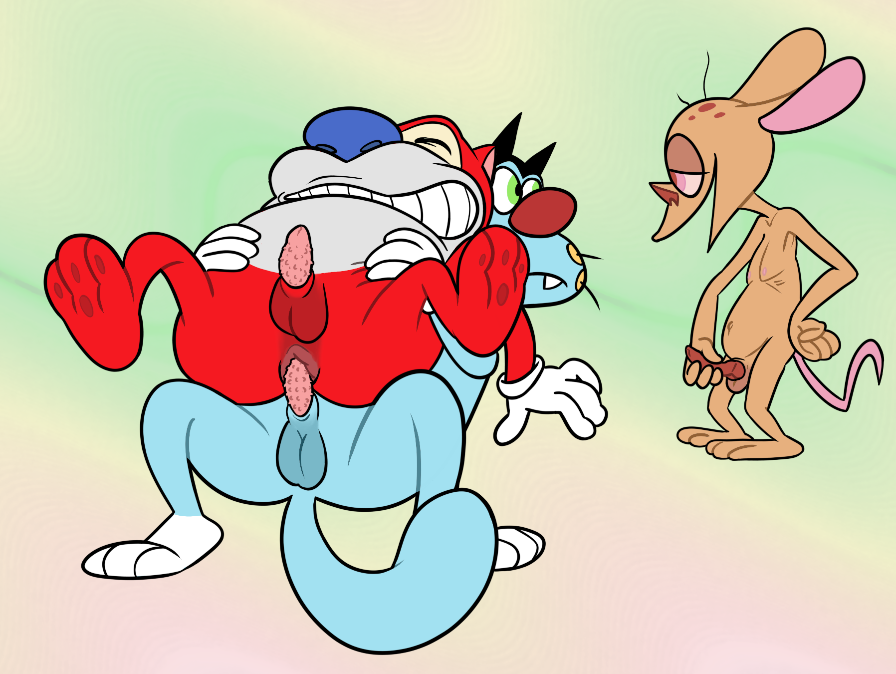 annie-mae, nickelodeon, oggy and the cockroaches, ren and stimpy, 2019, dig...