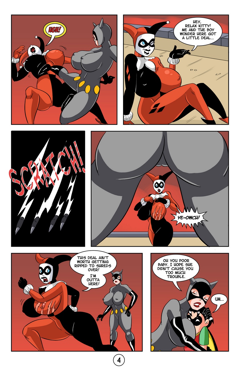 Catwoman harley quinn and robin porn comic