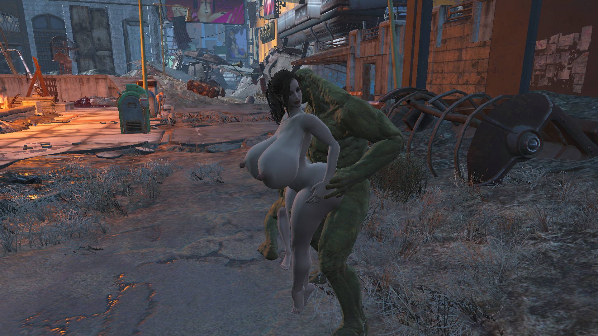 Fallout 4 super mutant threesome
