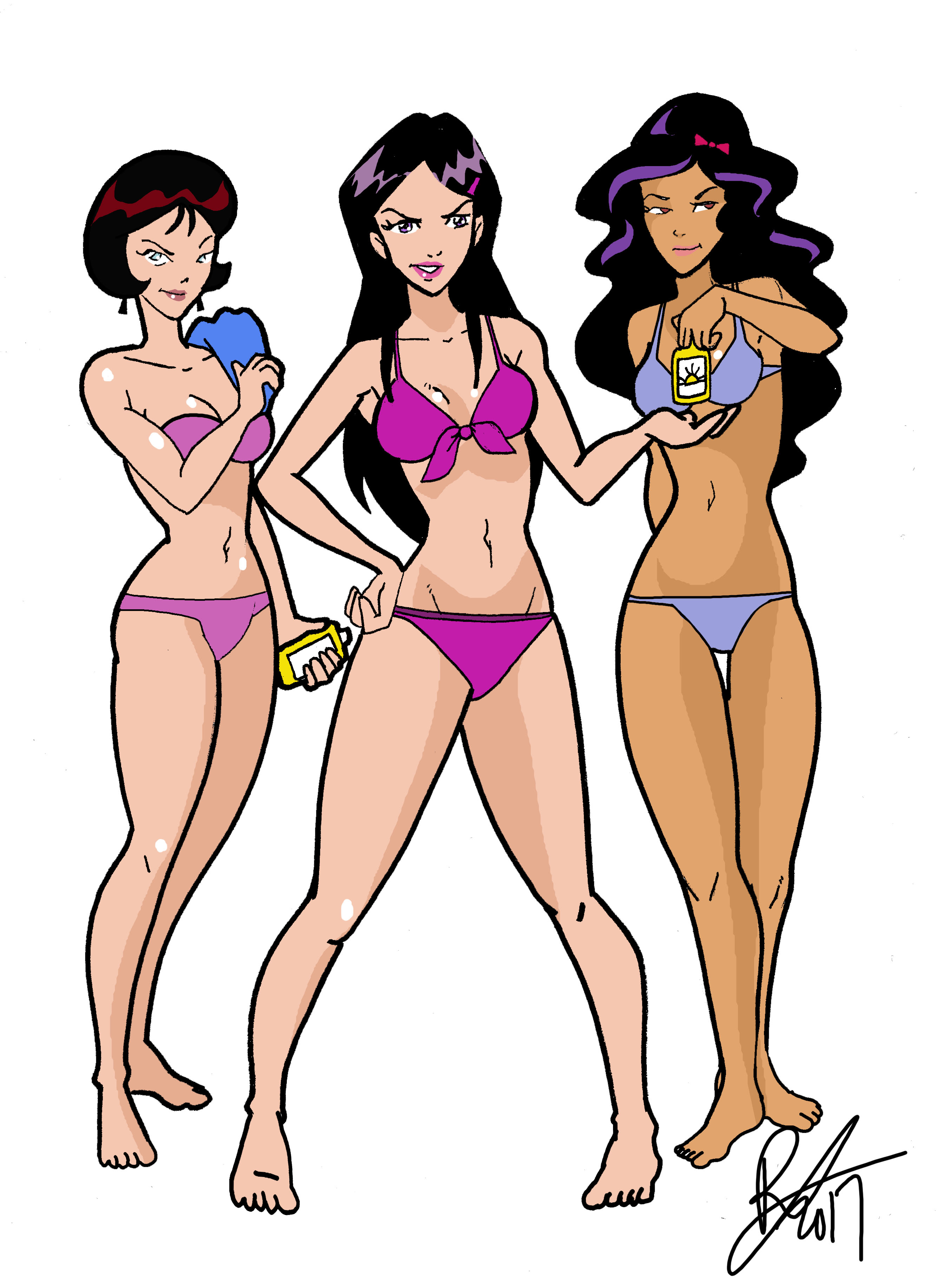 Rule 34 менди. Totally Spies Мэнди. Totally Spies бикини.